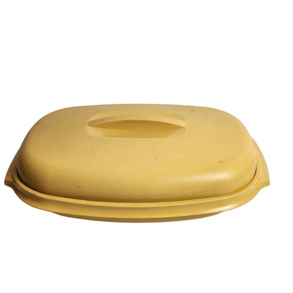 Vintage Harvest Gold Tupperware 2 Piece Steamer